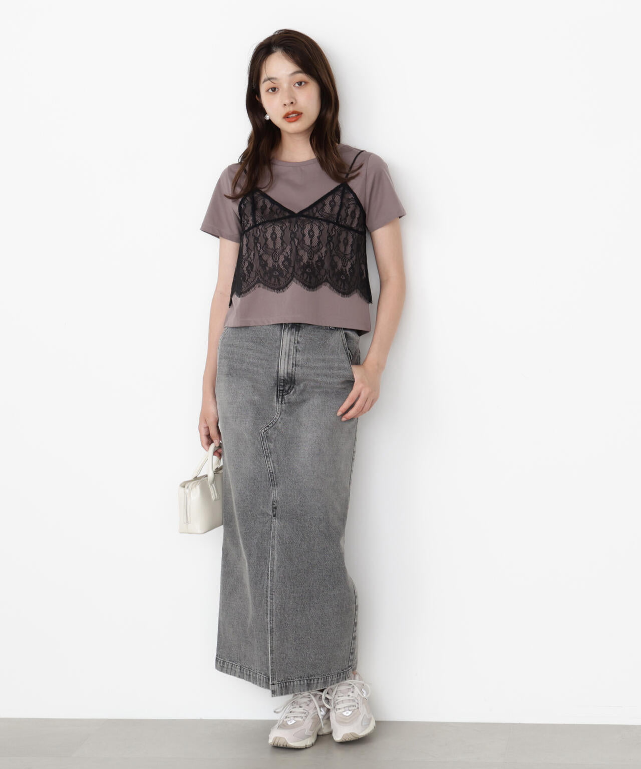 レースキャミセットカットソー