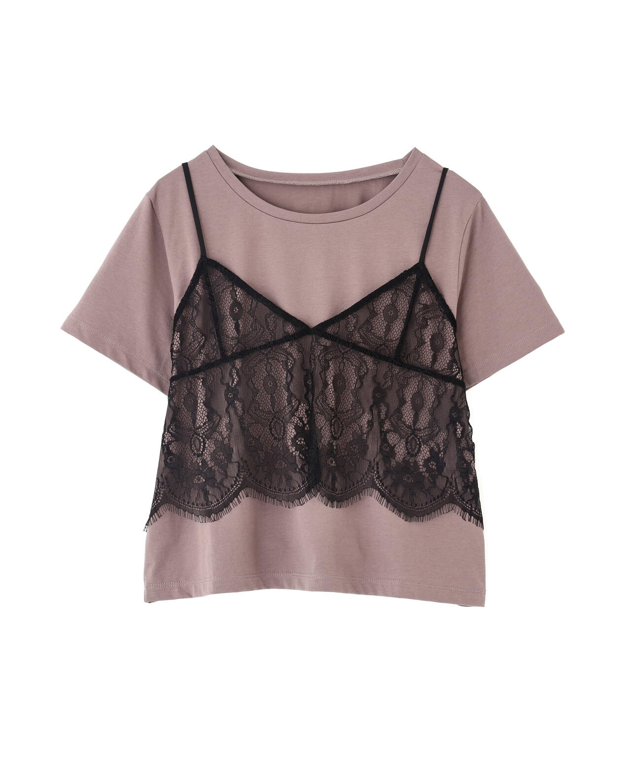 レースキャミセットカットソー