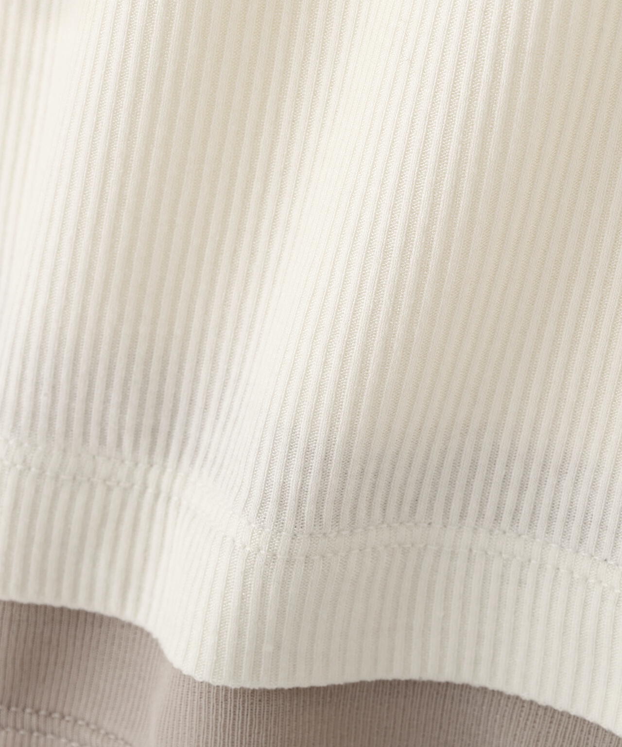 【松川星さん着用】<ウォッシャブル>レイヤード風テレコ