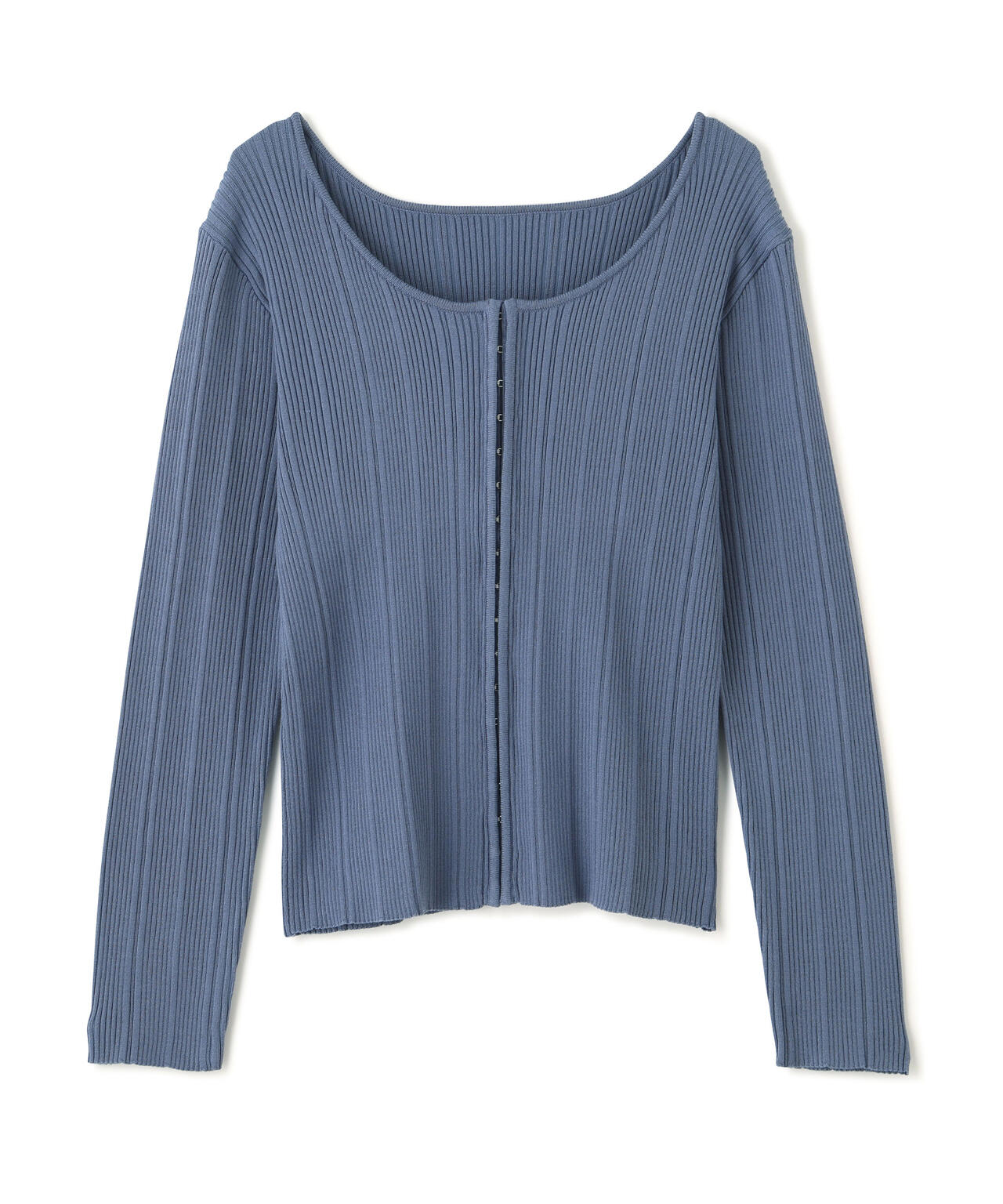 <ウォッシャブル>フロントホックニット