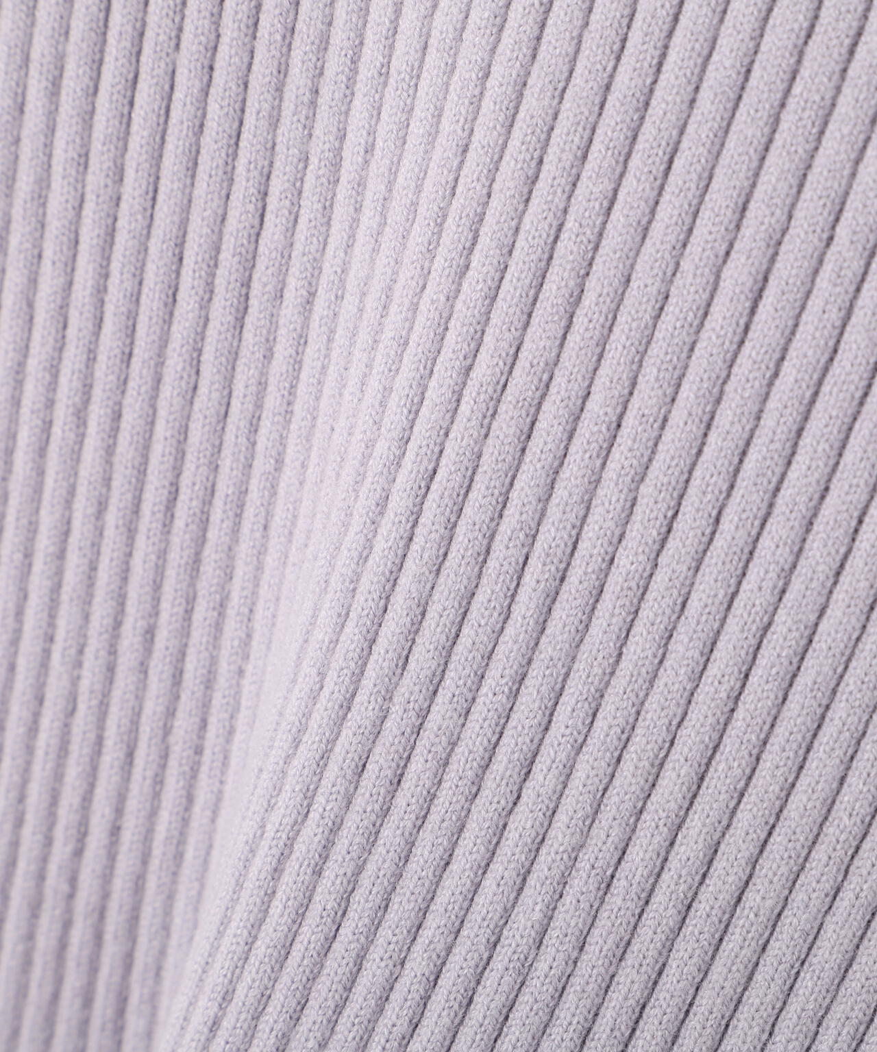 【加藤栞さん着用】<ウォッシャブル>部分シアーリブニット