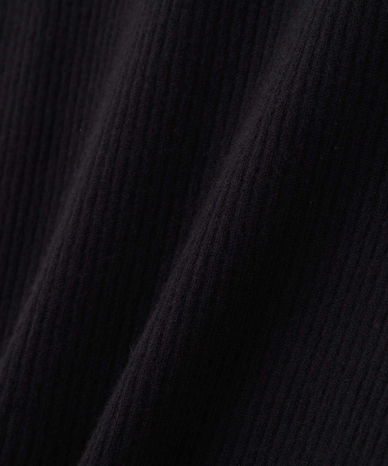 <ウォッシャブル>アシメネックリブニット