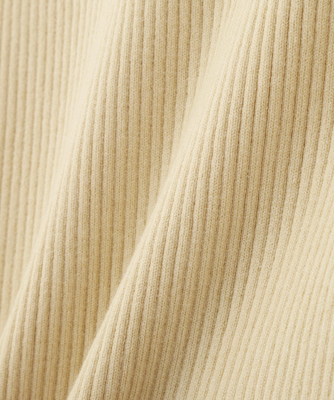 <ウォッシャブル>アシメネックリブニット