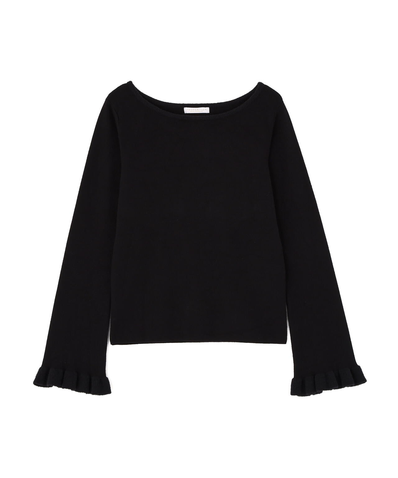 <ウォッシャブル>ミニフェザー部分スリーブニット