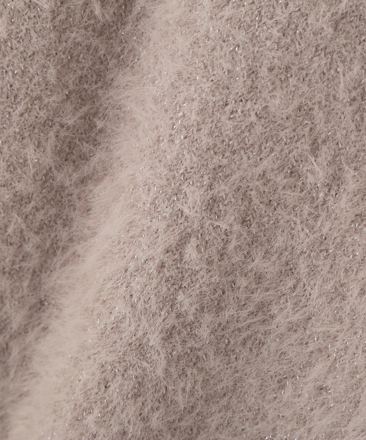 【加藤栞さん着用】ミニシャギーオフショルニット【ネイビー:WEB・一部店舗限定】