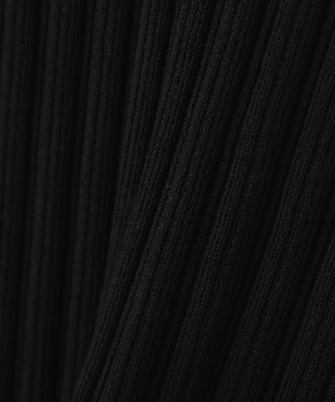 ハートネック半袖リブニット