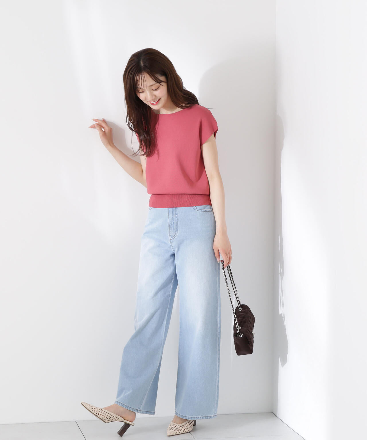 前後2way総針ニット