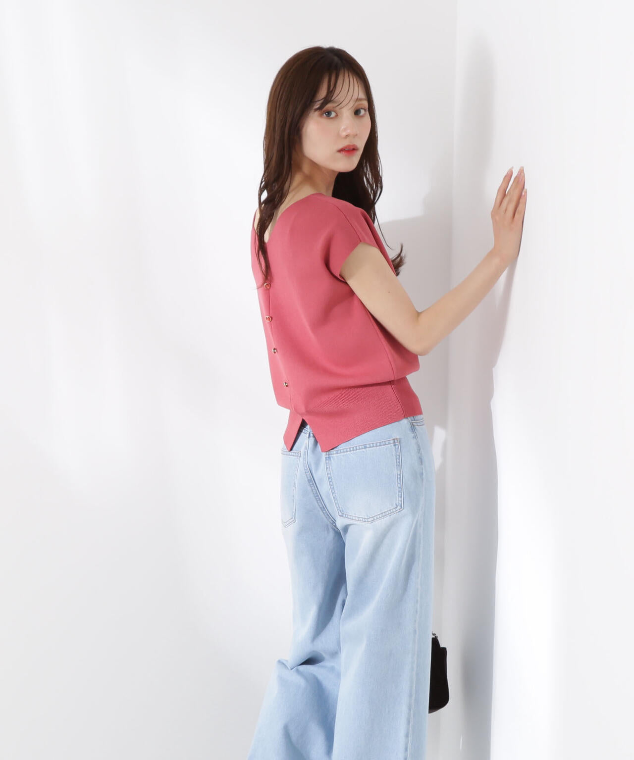 前後2way総針ニット