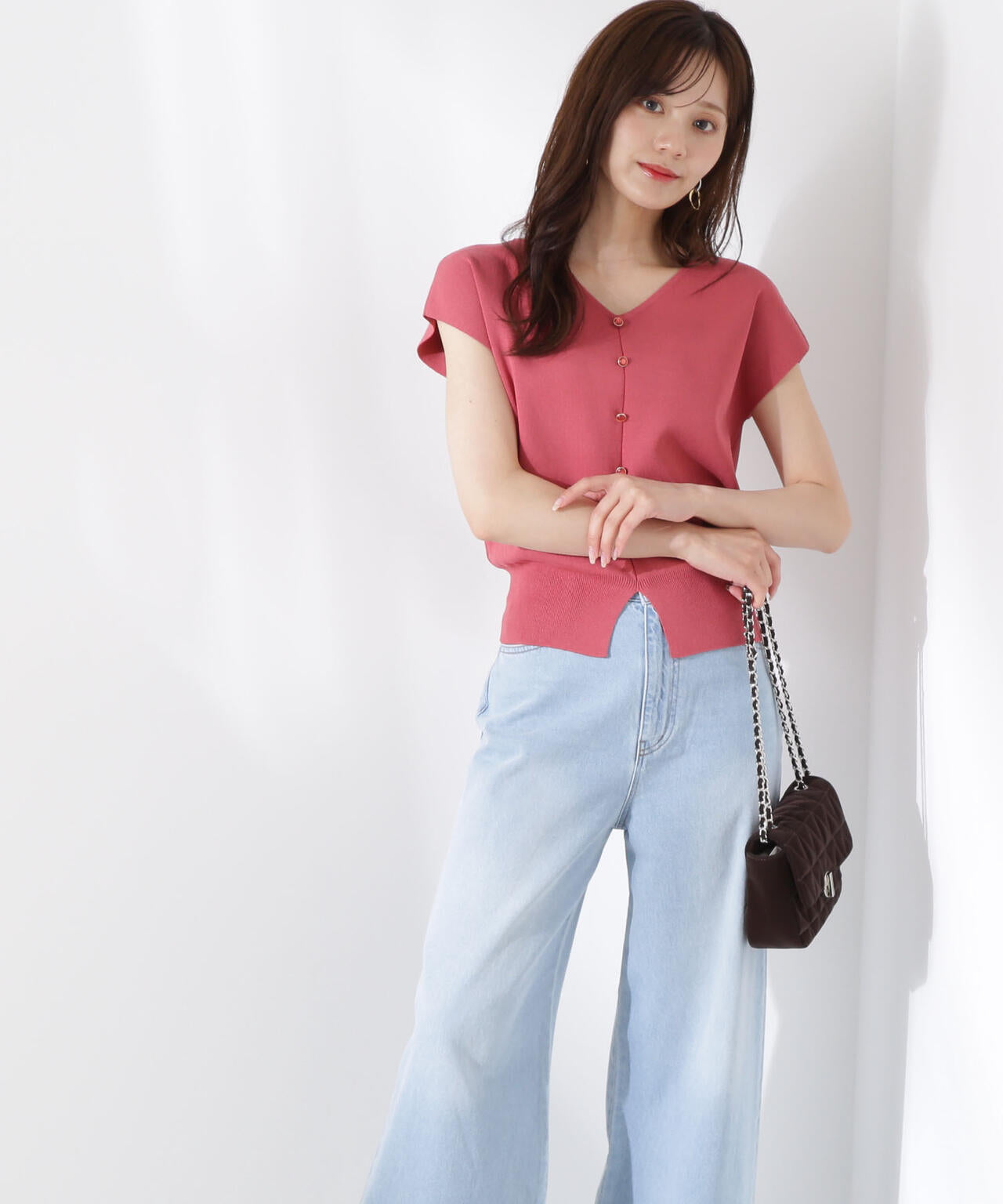 前後2way総針ニット