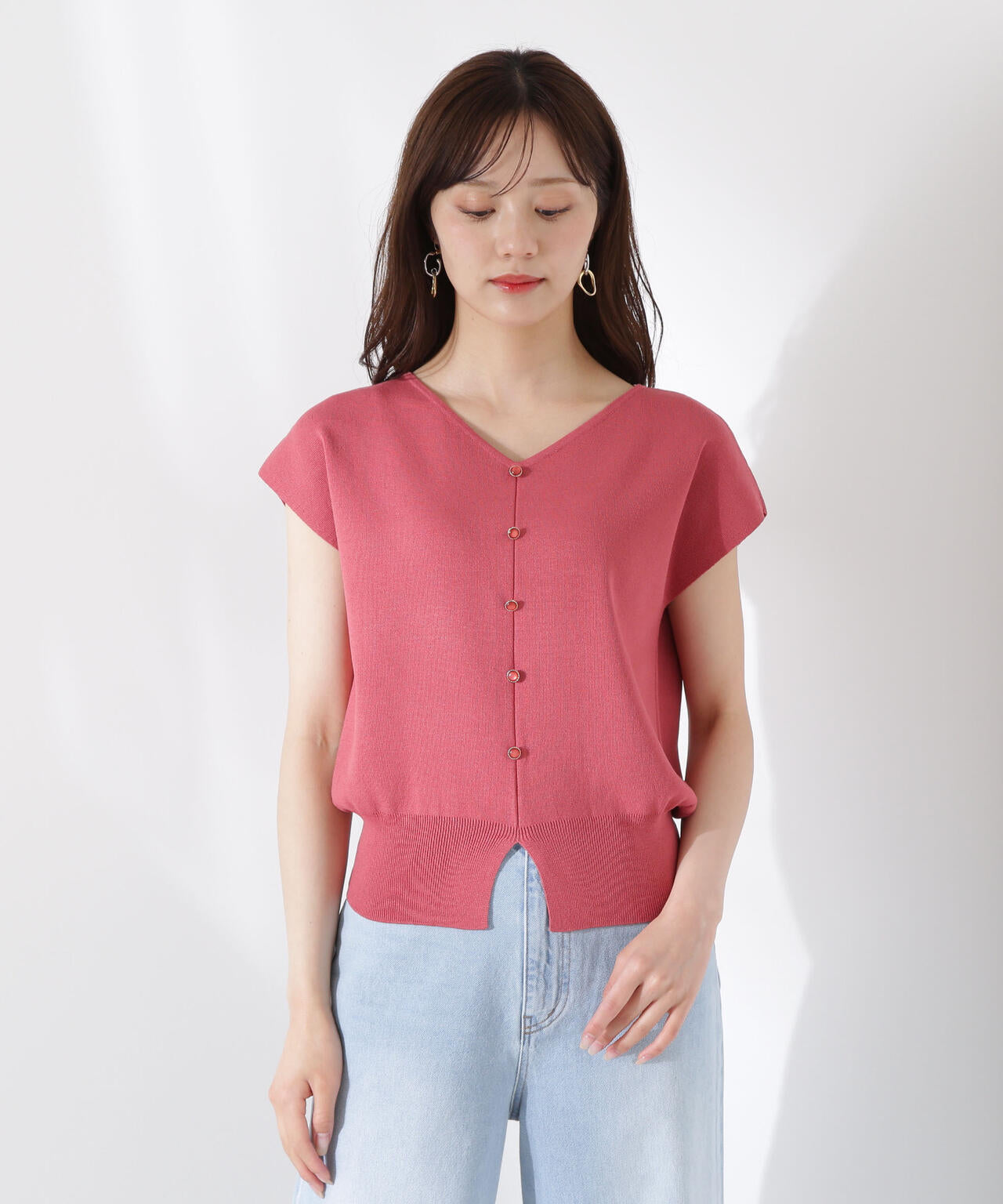 前後2way総針ニット