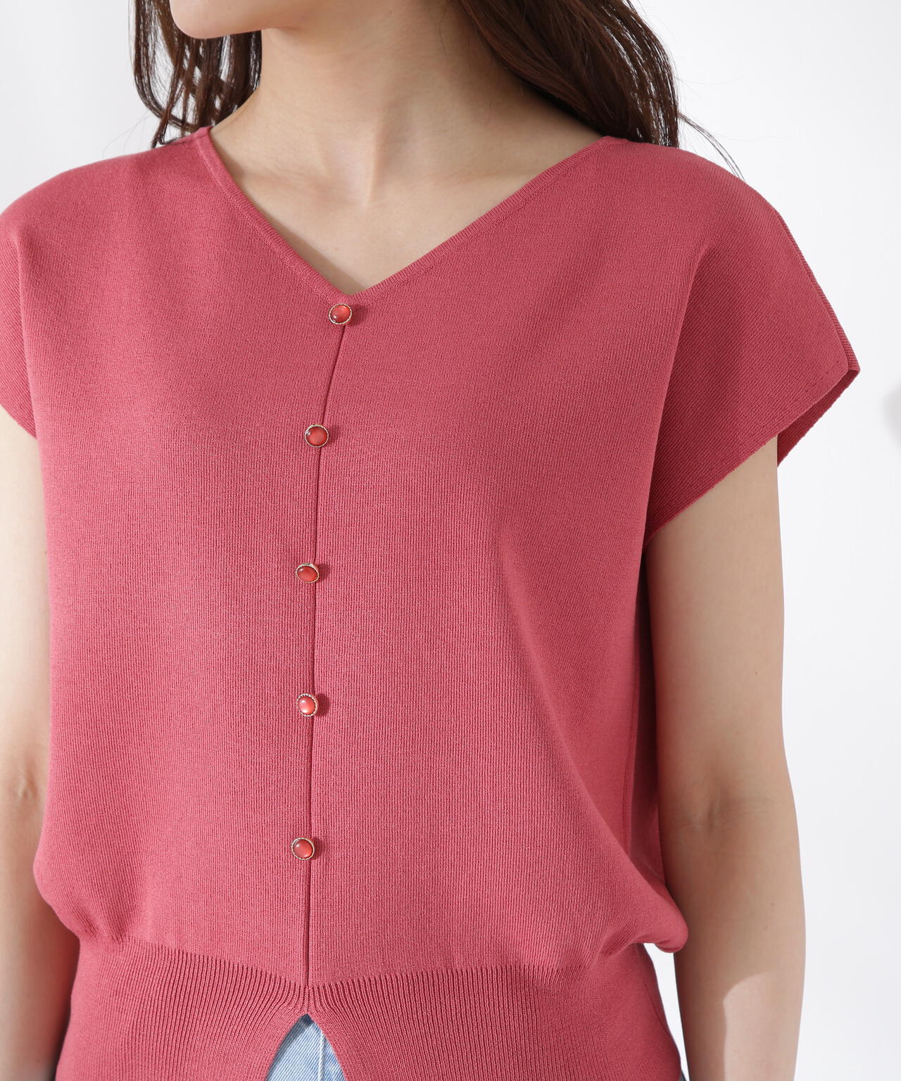 前後2way総針ニット