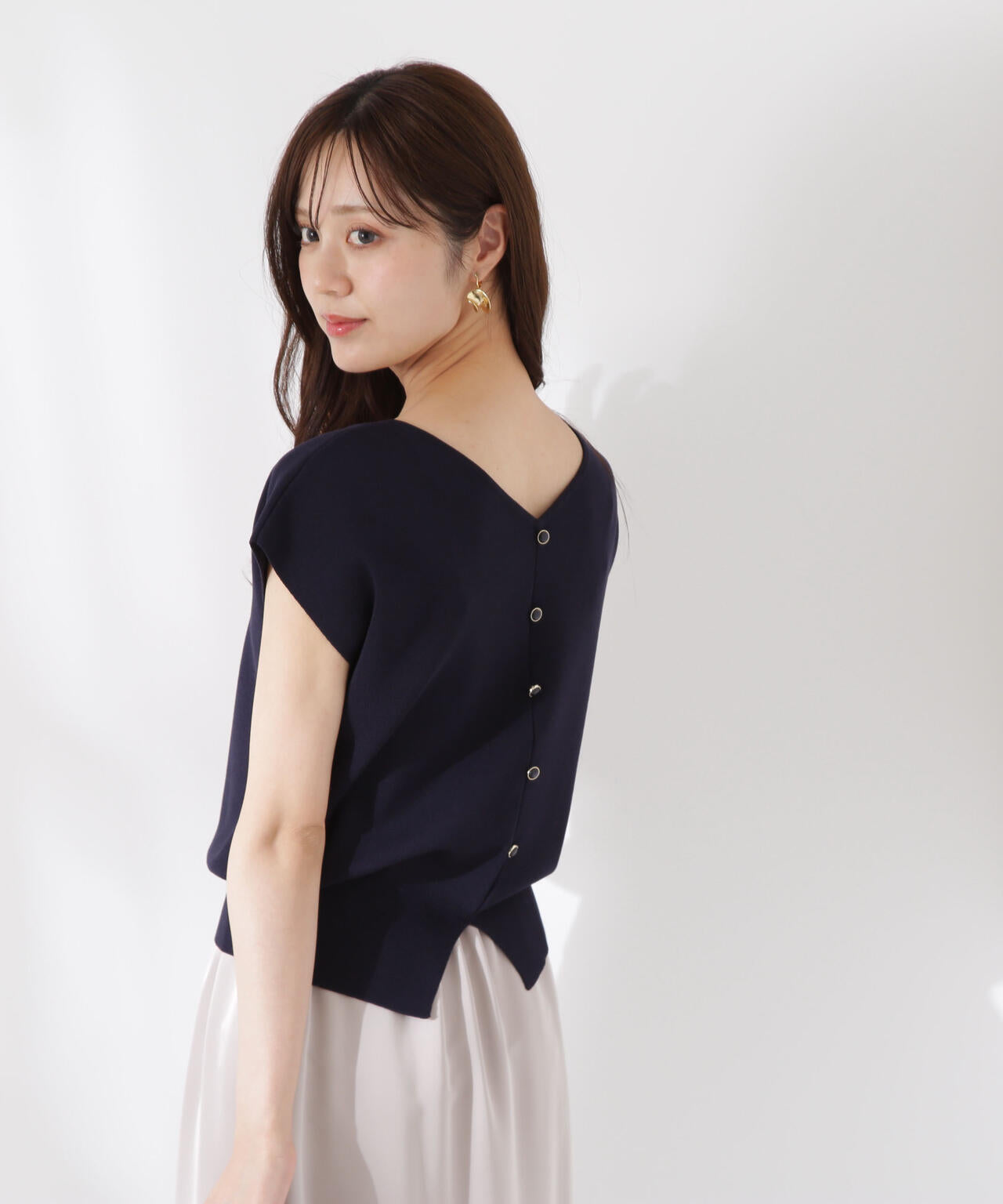 前後2way総針ニット