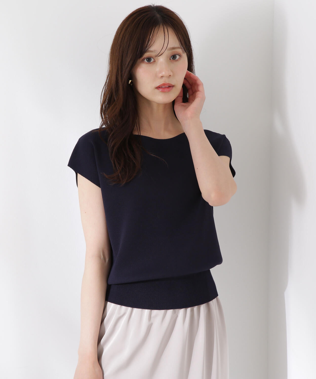 前後2way総針ニット