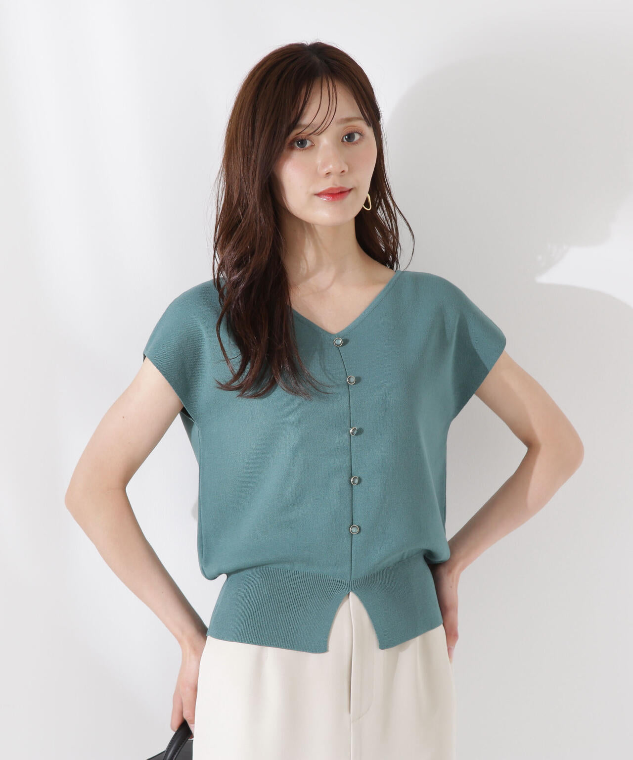 前後2way総針ニット