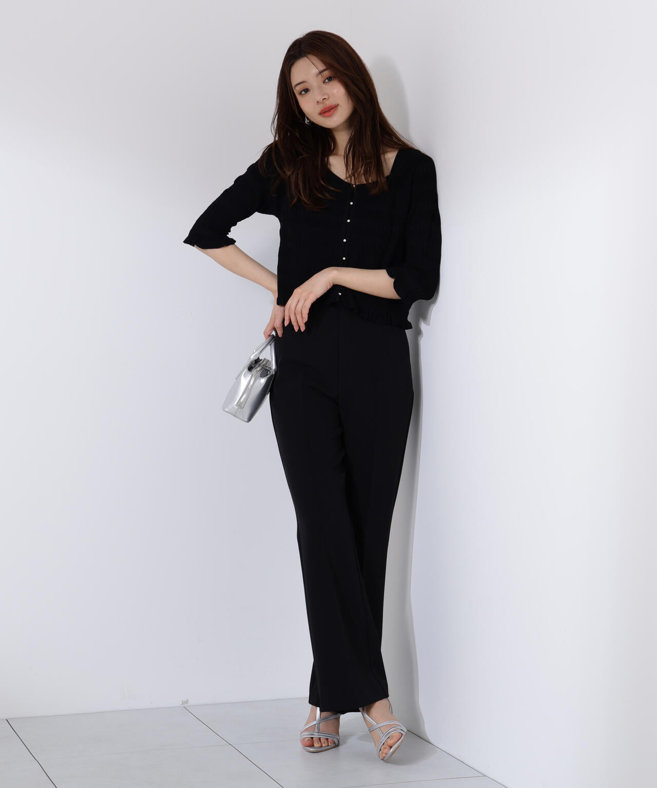 〈接触冷感〉変わり編みニットカーディガン【official site限定】