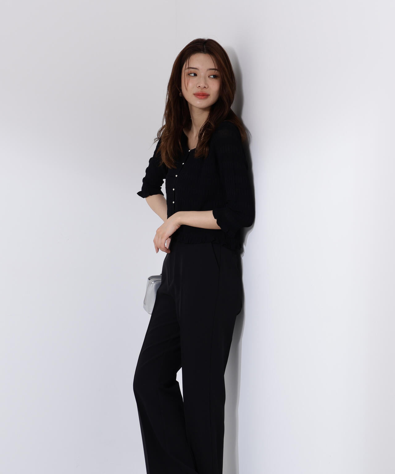 〈接触冷感〉変わり編みニットカーディガン【official site限定】