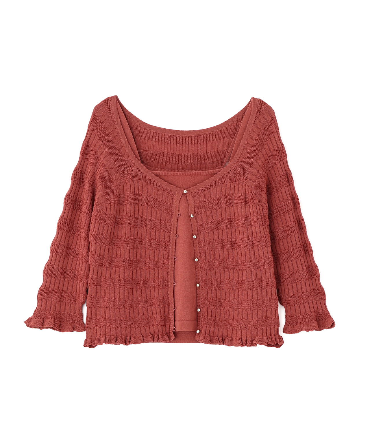 〈接触冷感〉変わり編みニットカーディガン【official site限定】