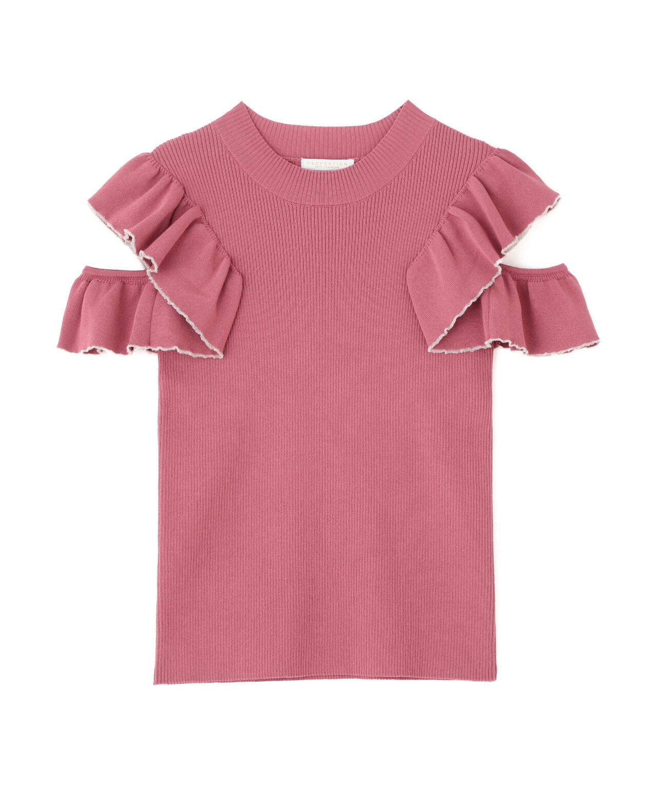 デザインスリーブニット