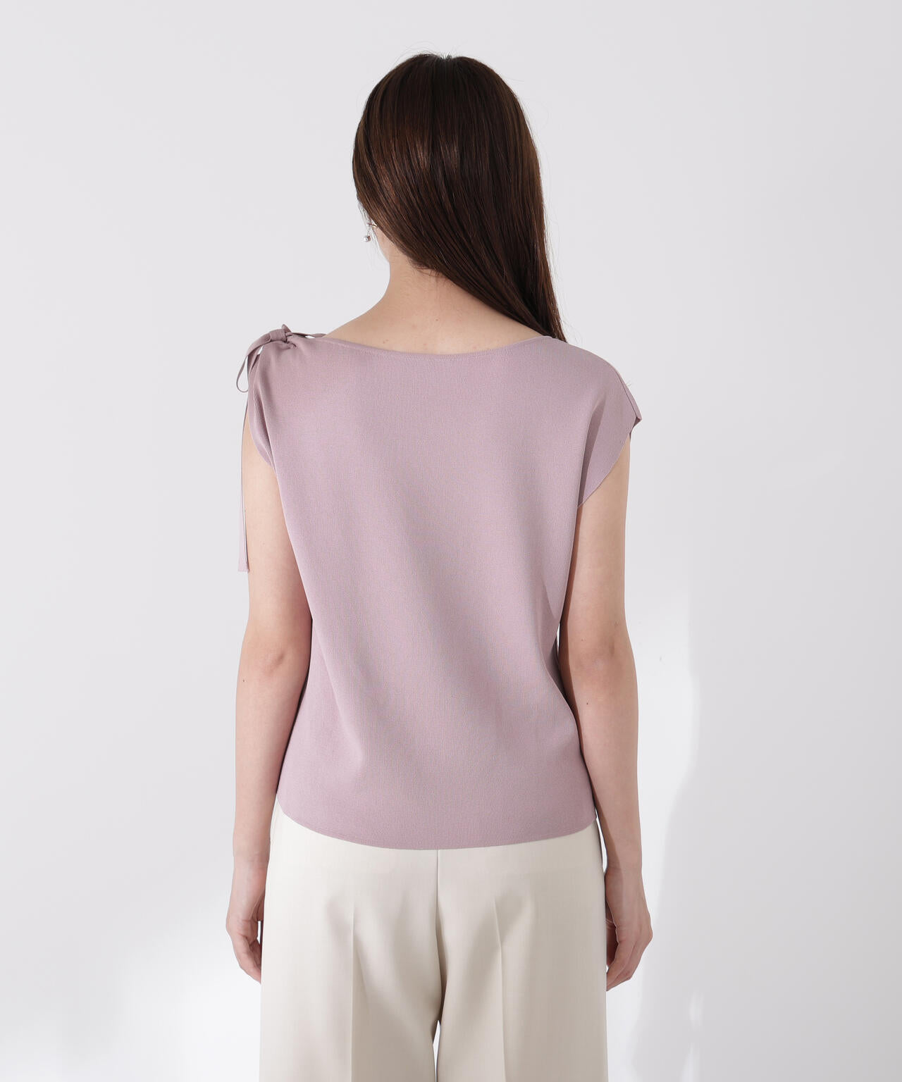 肩リボンアシメニット