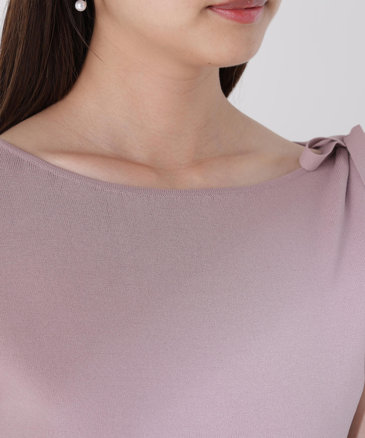 肩リボンアシメニット