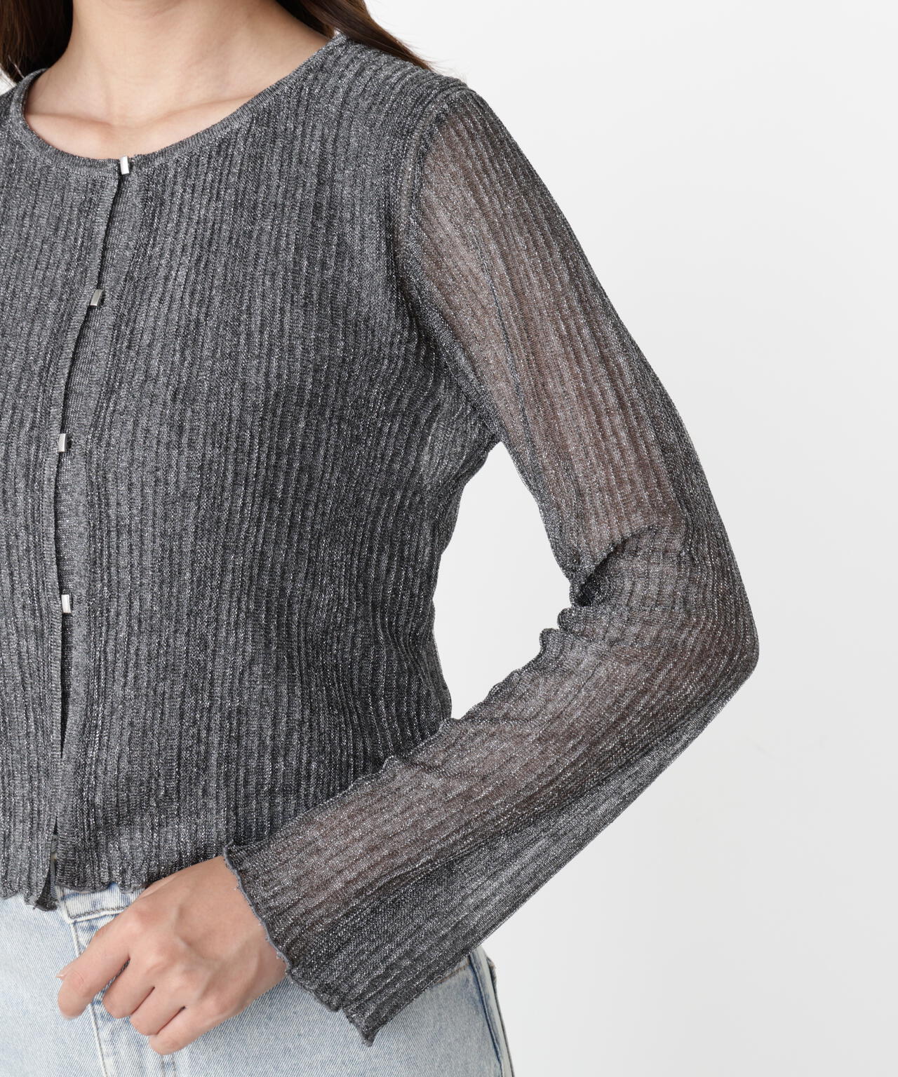 シアーリブニットアンサンブル