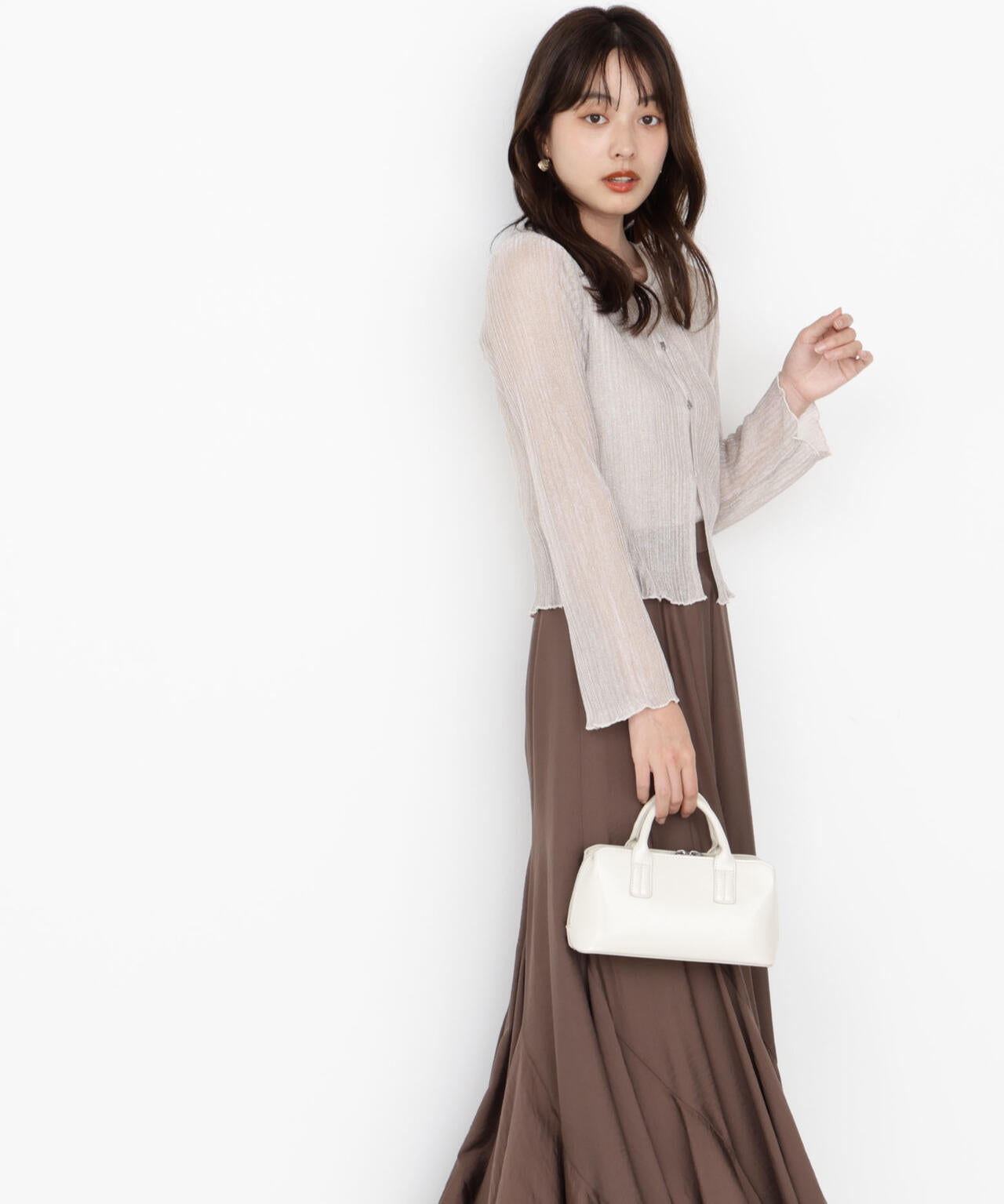 シアーリブニットアンサンブル