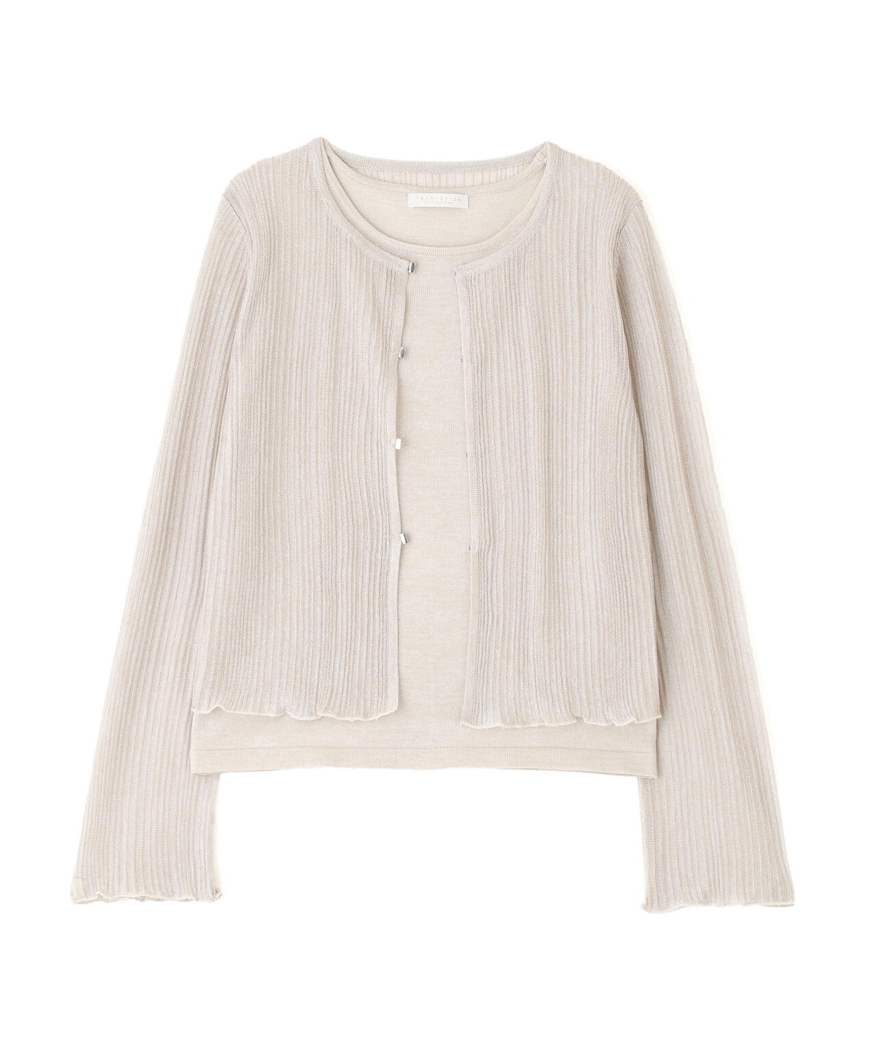 シアーリブニットアンサンブル