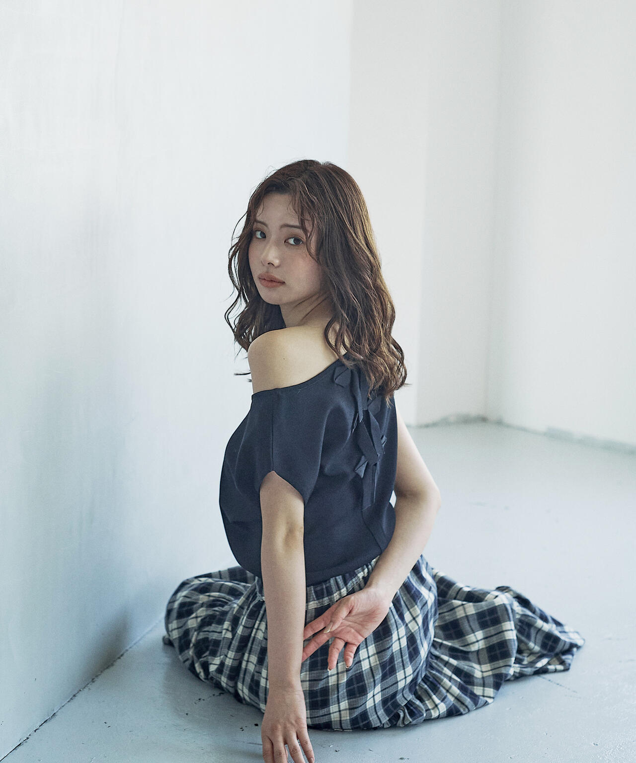 前後2wayリボンニット