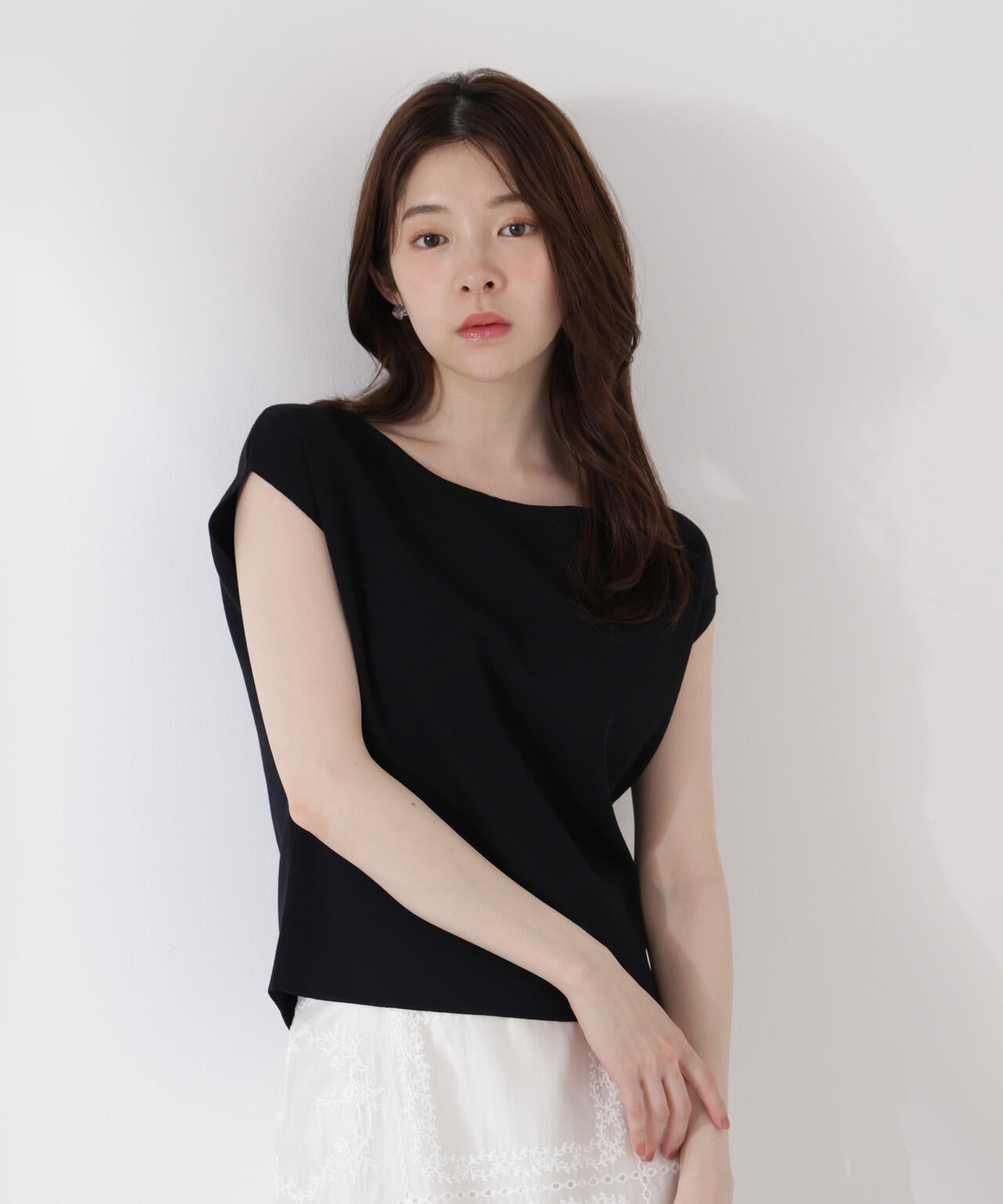 前後2wayリボンニット