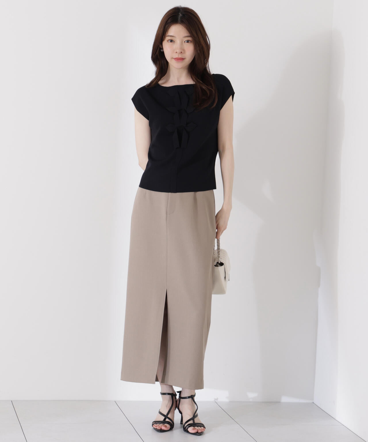 前後2wayリボンニット