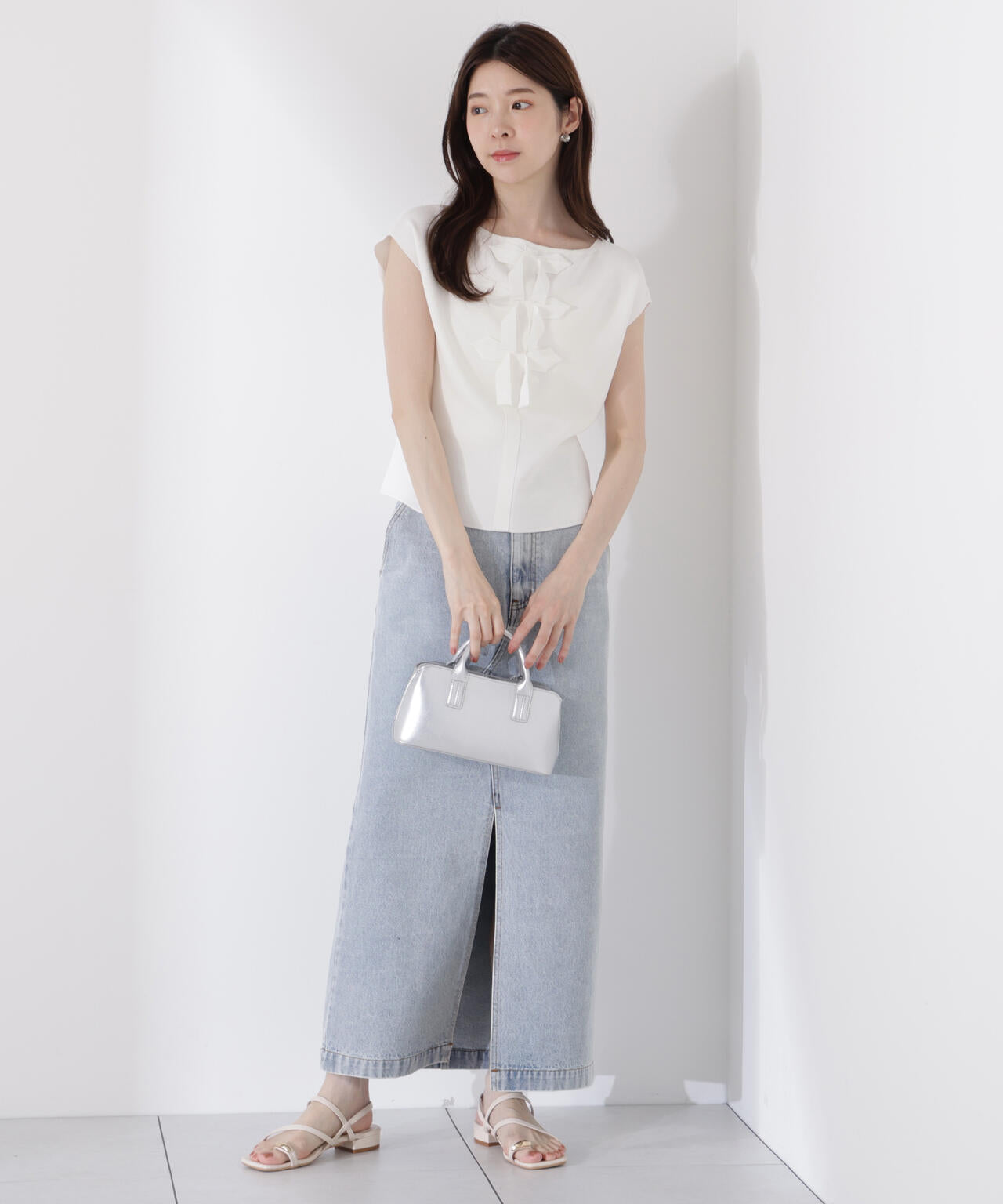 前後2wayリボンニット