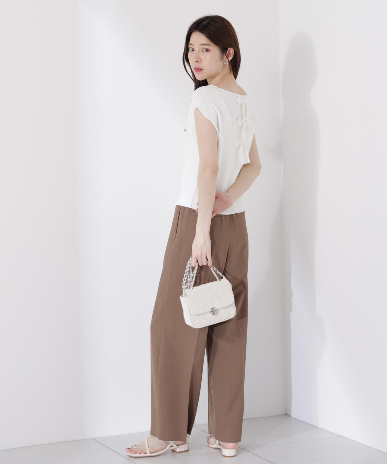 前後2wayリボンニット