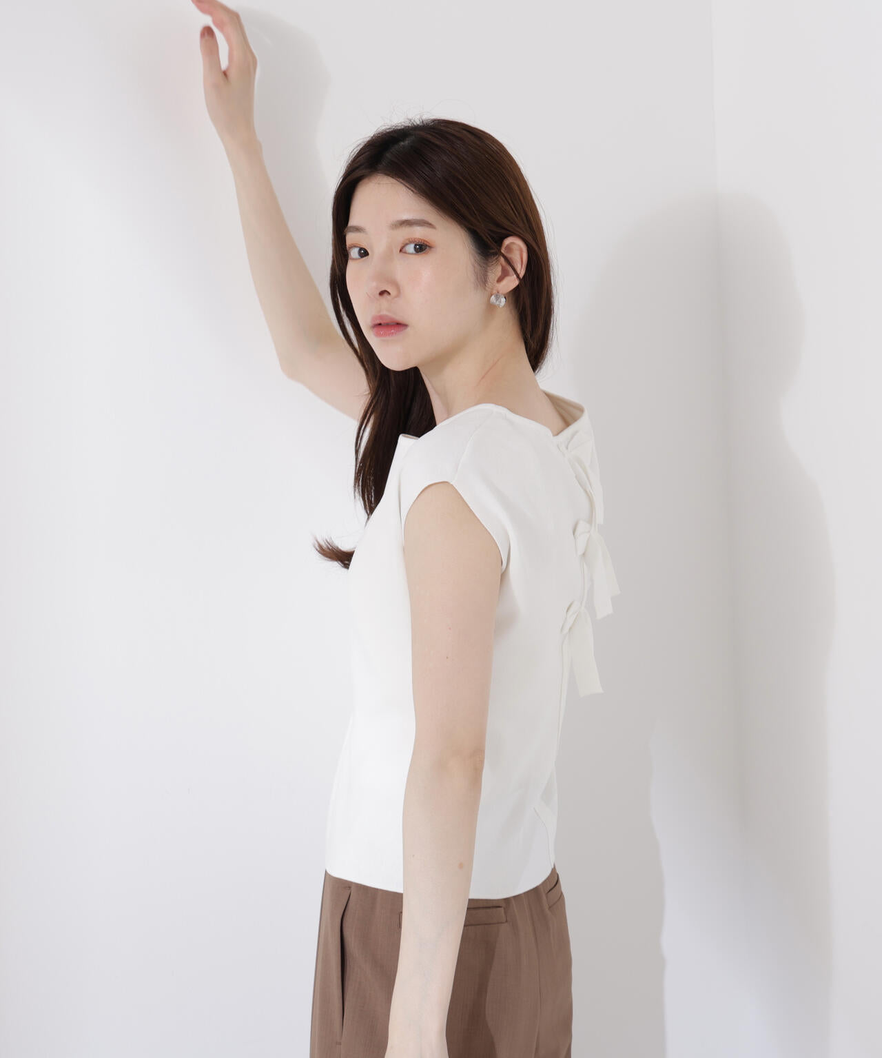 前後2wayリボンニット