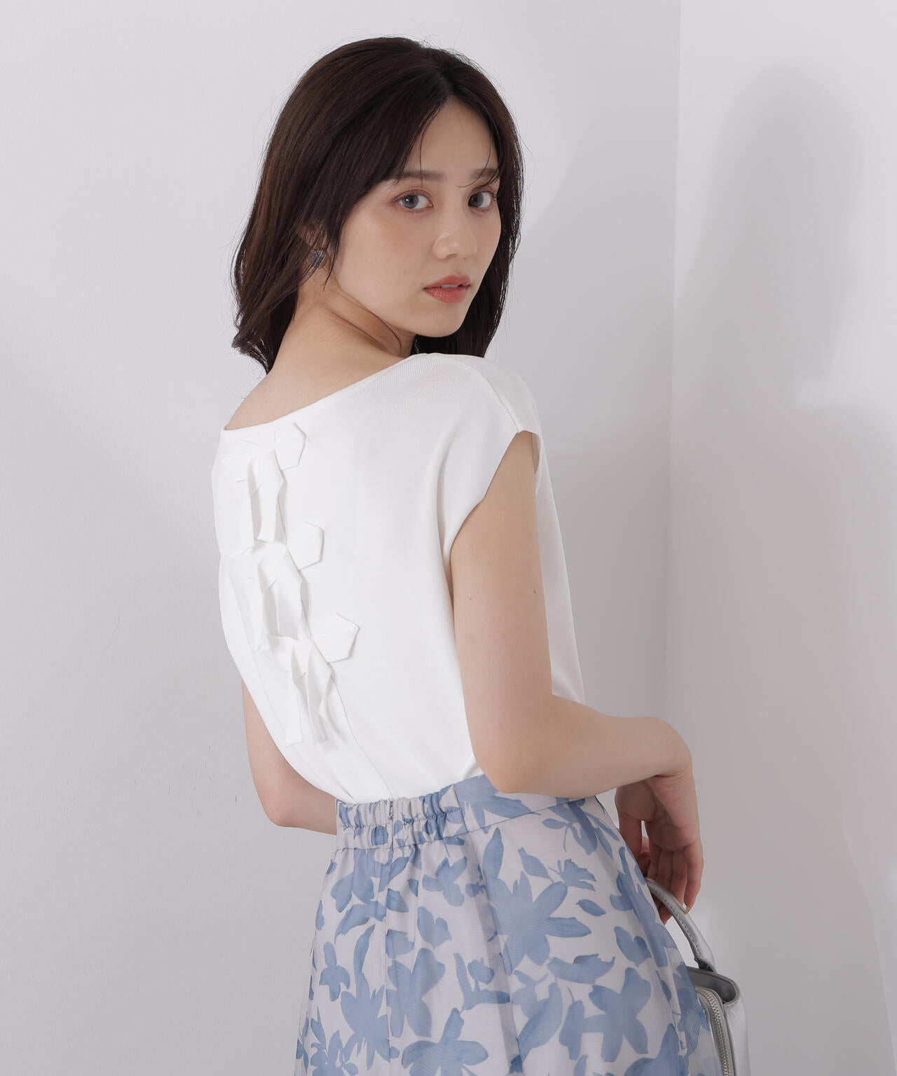 前後2wayリボンニット