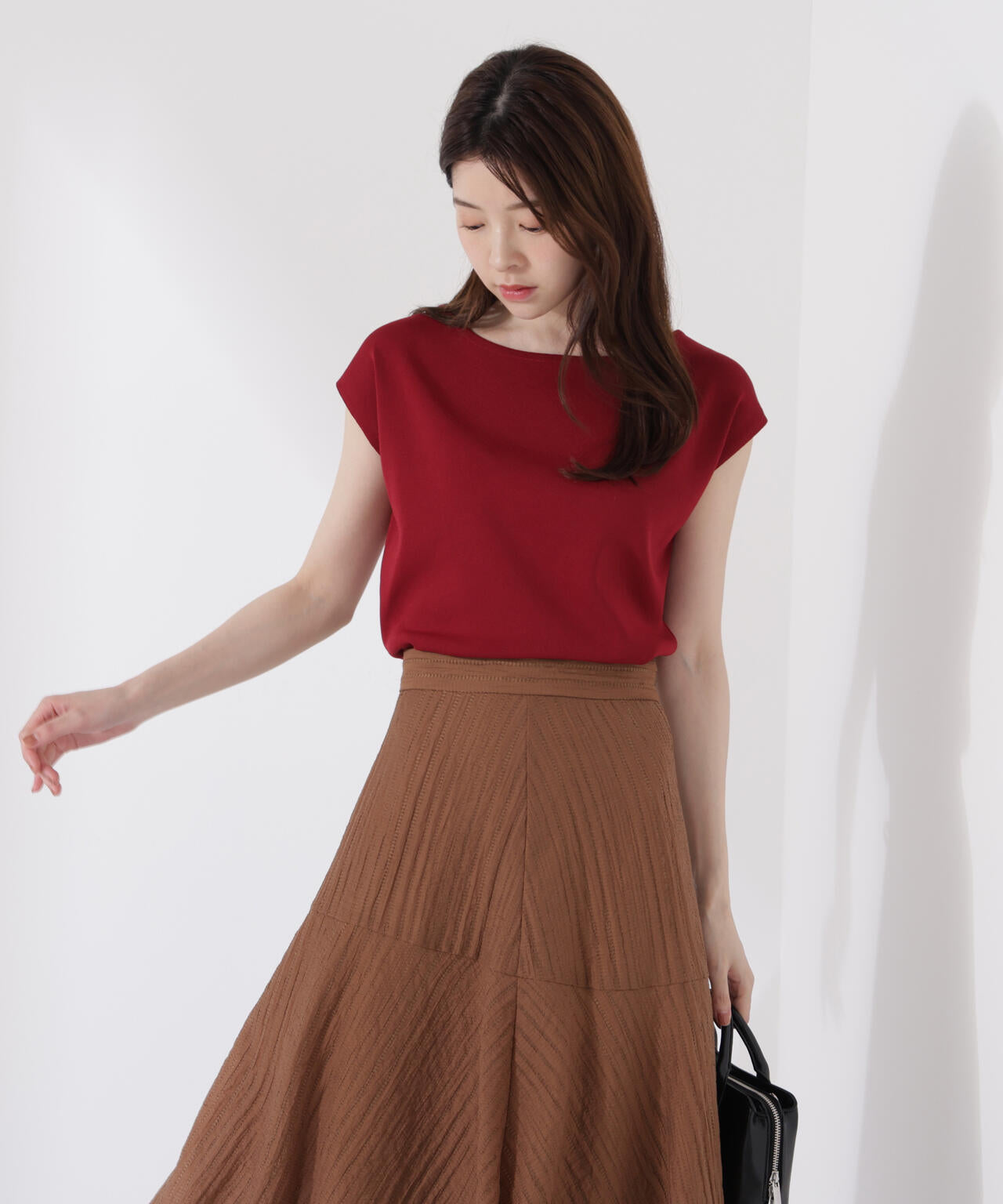 前後2wayリボンニット