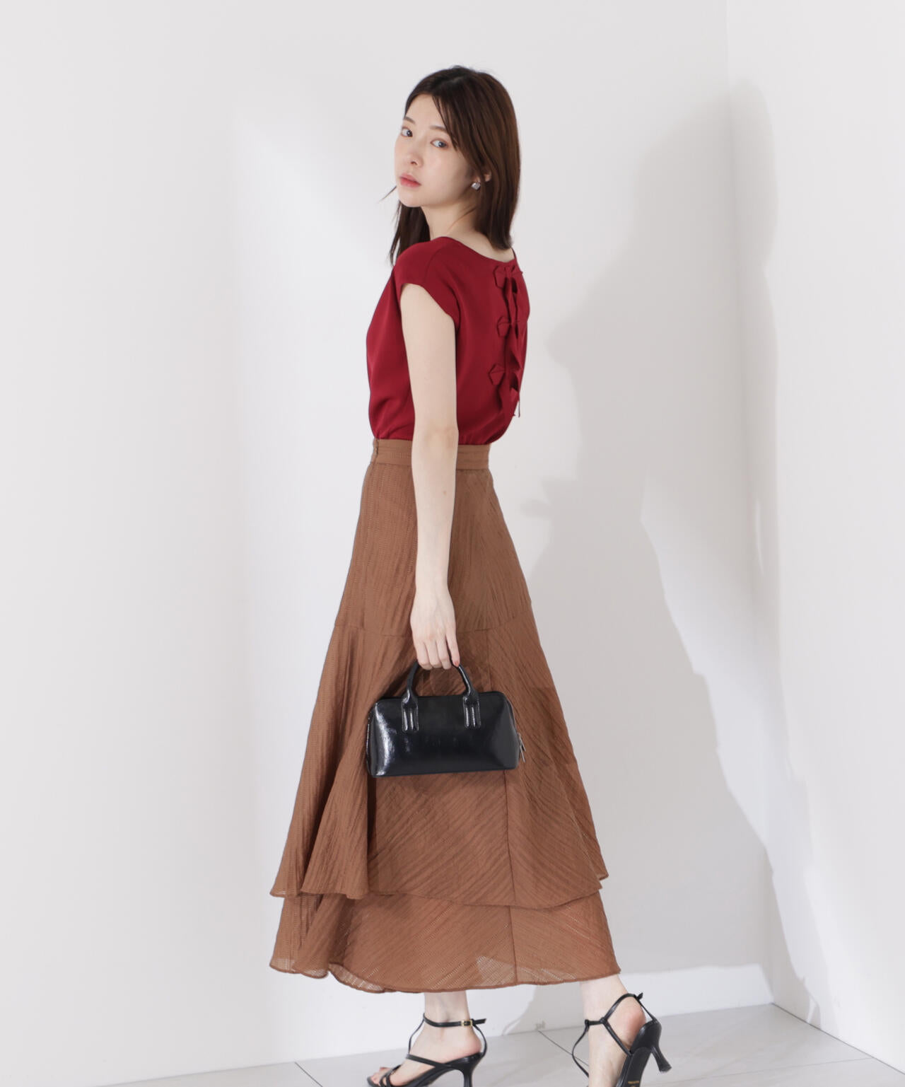 前後2wayリボンニット