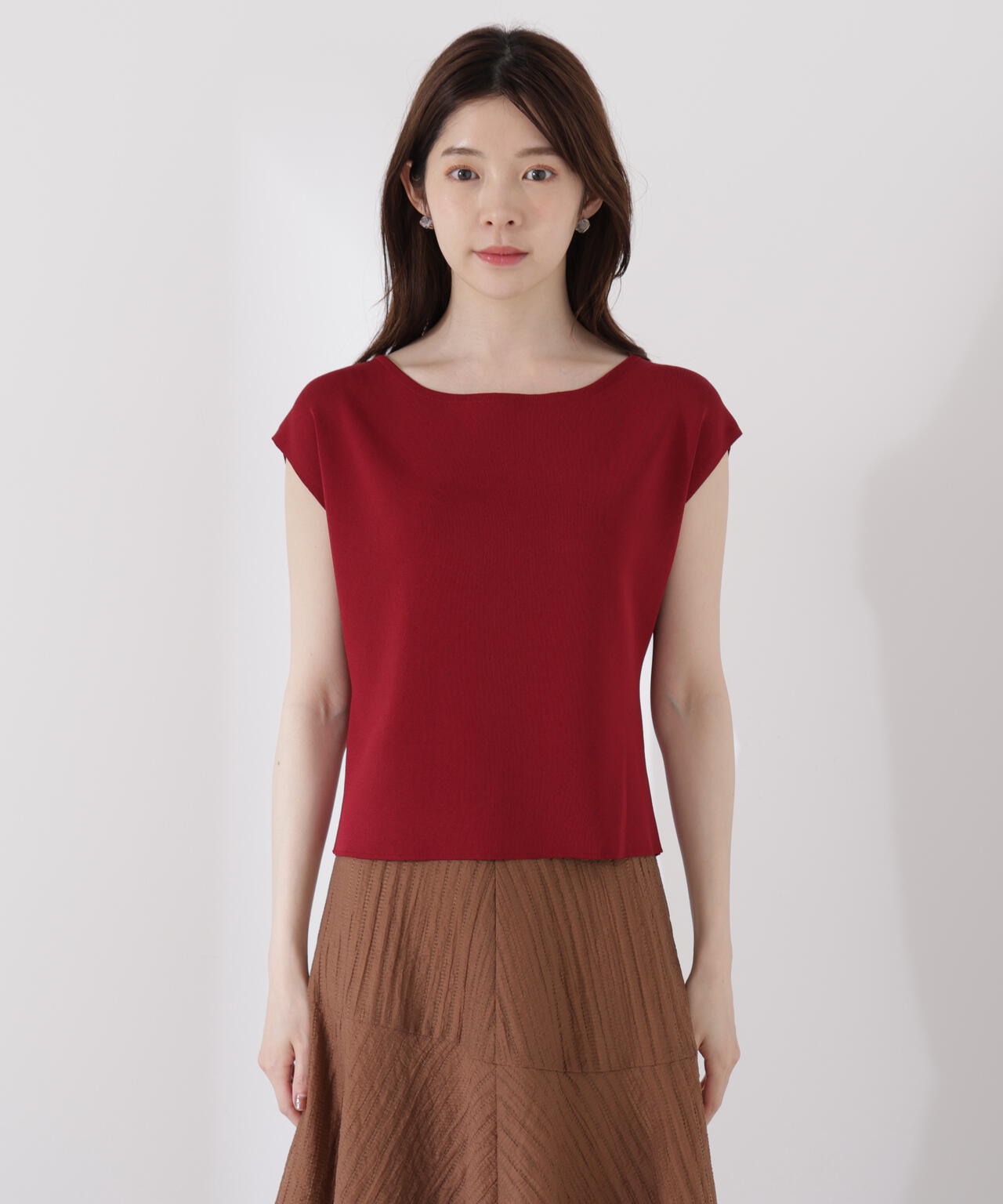 前後2wayリボンニット