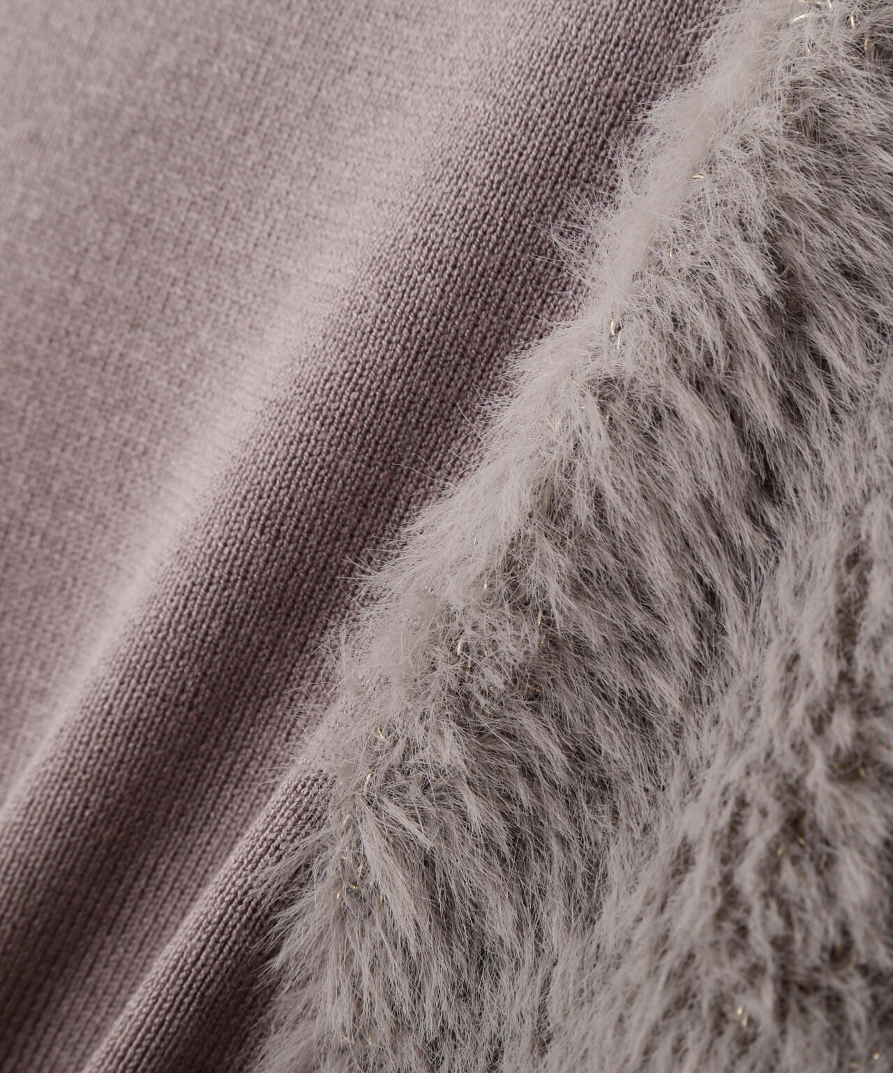 <ハンドウォッシャブル>ドッキングスリーブニット