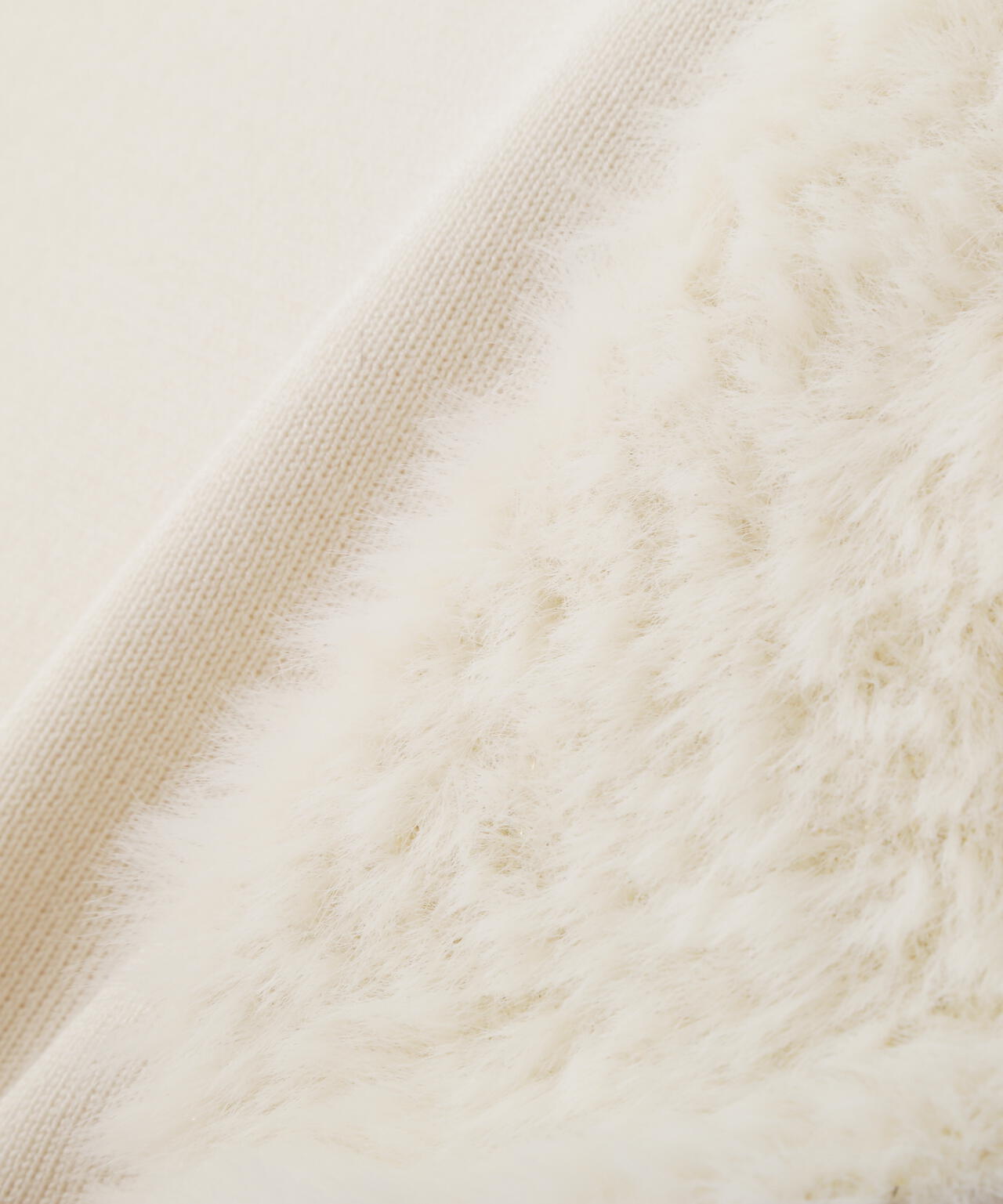 <ハンドウォッシャブル>ドッキングスリーブニット