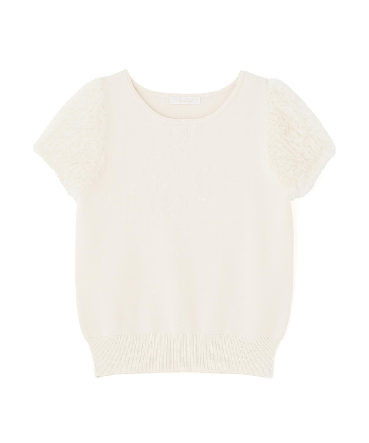 <ハンドウォッシャブル>ドッキングスリーブニット