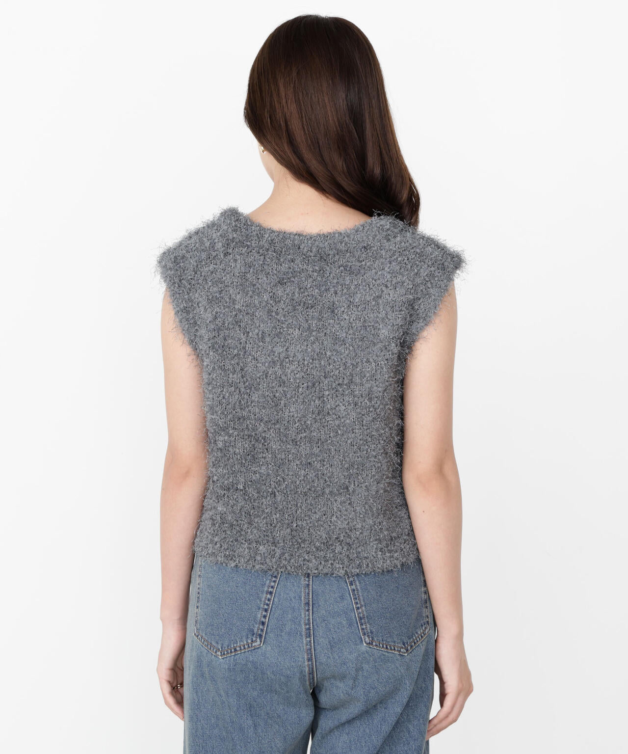 <ハンドウォッシャブル>フェザーノースリニット