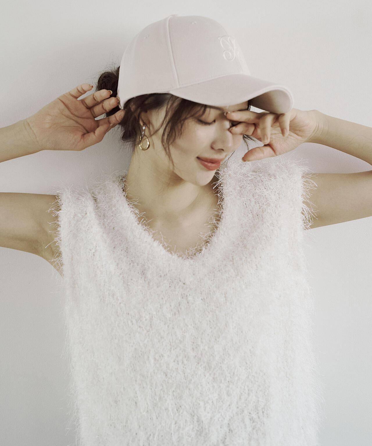 <ハンドウォッシャブル>フェザーノースリニット