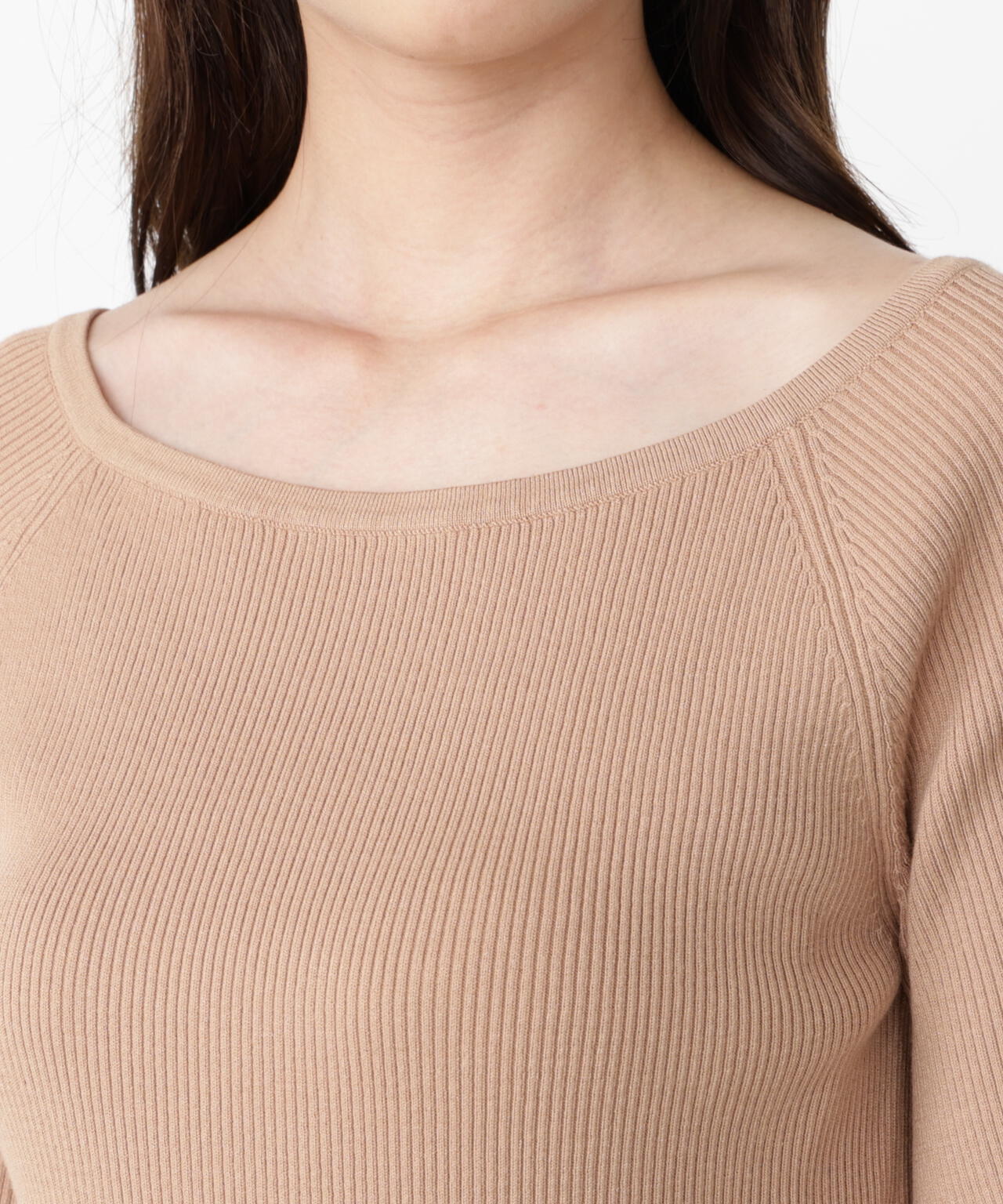 エンブロイダリースリーブニット