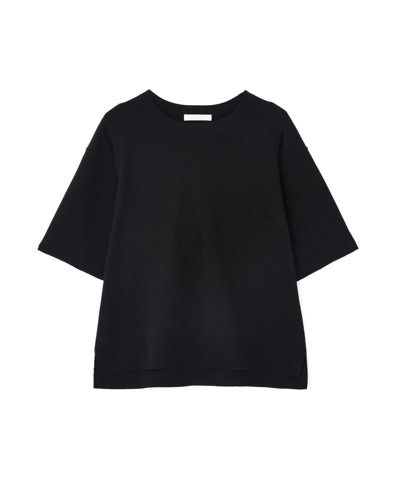 【松川星さん着用】<ハンドウォッシャブル>ハーフスリーブニットプルオーバー