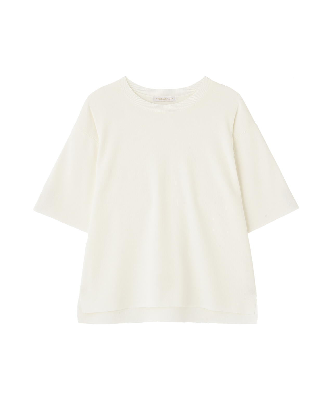 【松川星さん着用】<ハンドウォッシャブル>ハーフスリーブニットプルオーバー