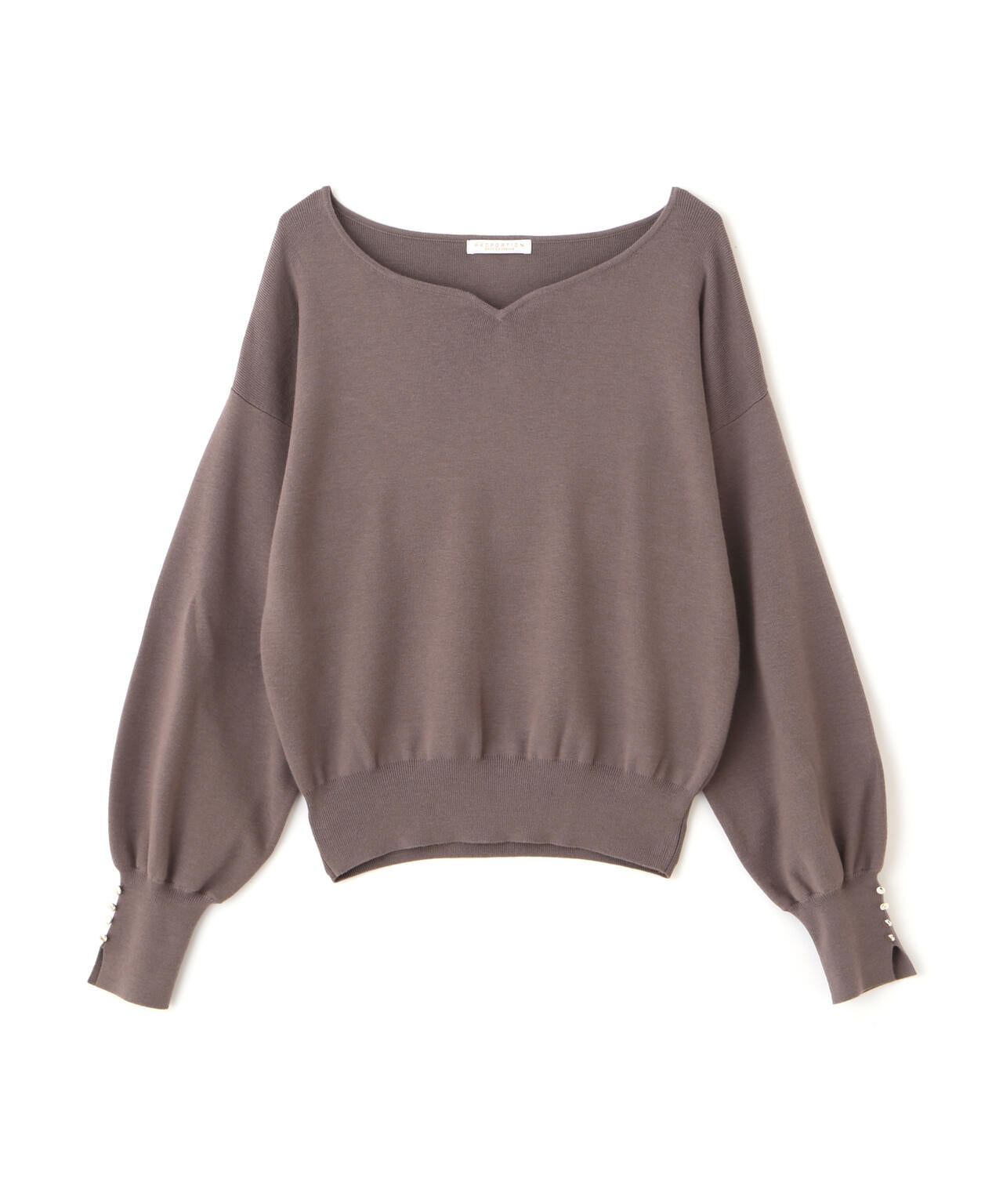 <ハンドウォッシャブル>ハートカット総針ニット