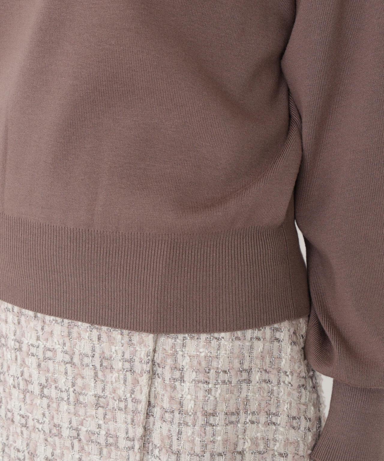 <ハンドウォッシャブル>ハートカット総針ニット