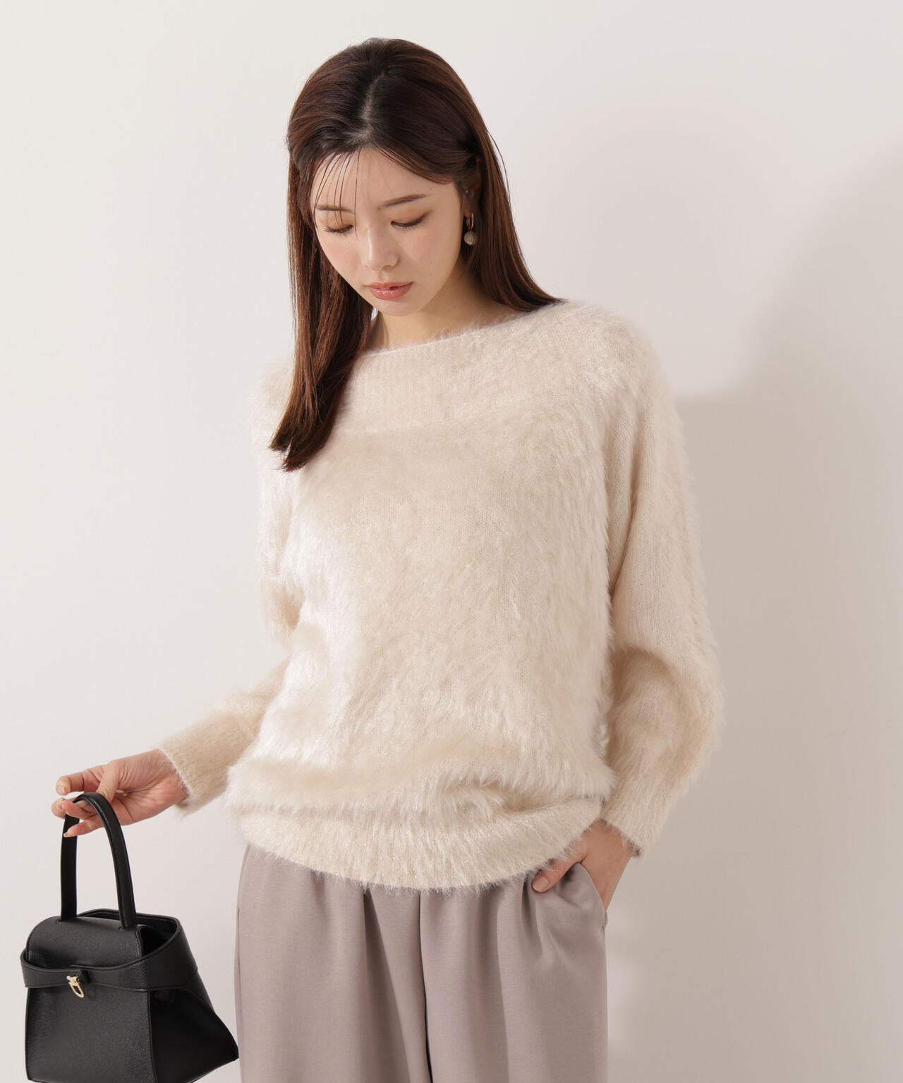 【青島心さん着用】ヘアリーニット