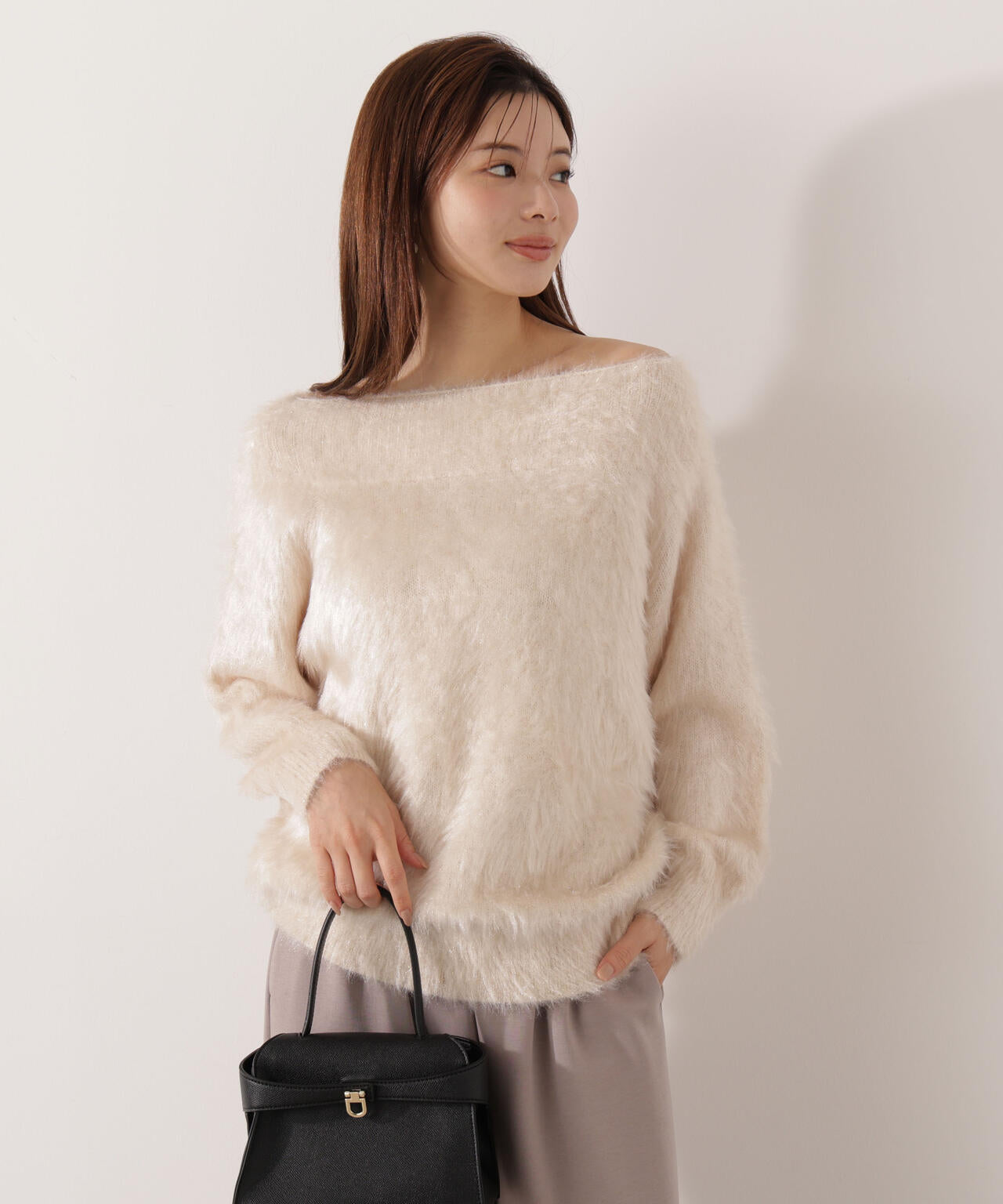 【青島心さん着用】ヘアリーニット