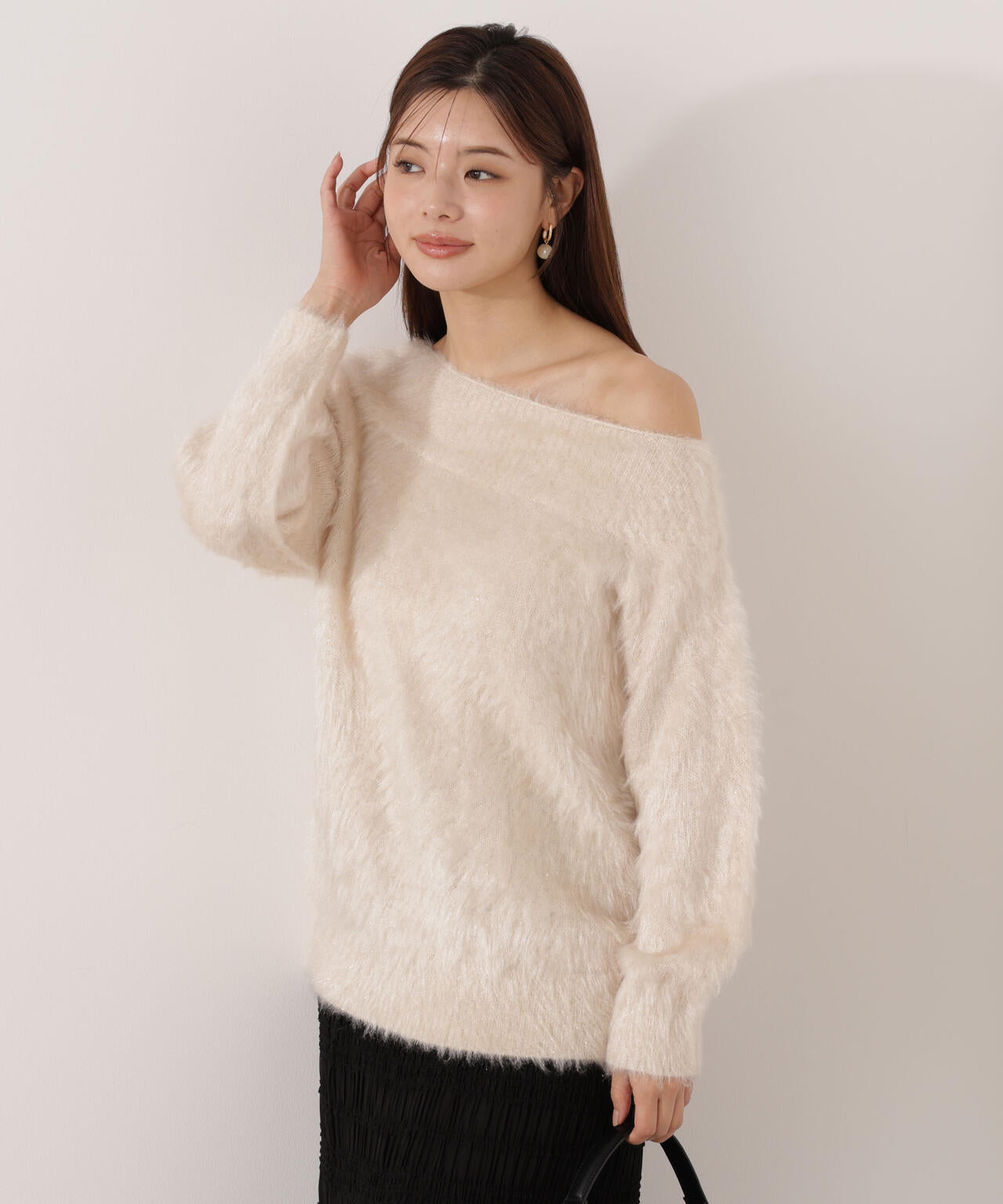 【青島心さん着用】ヘアリーニット